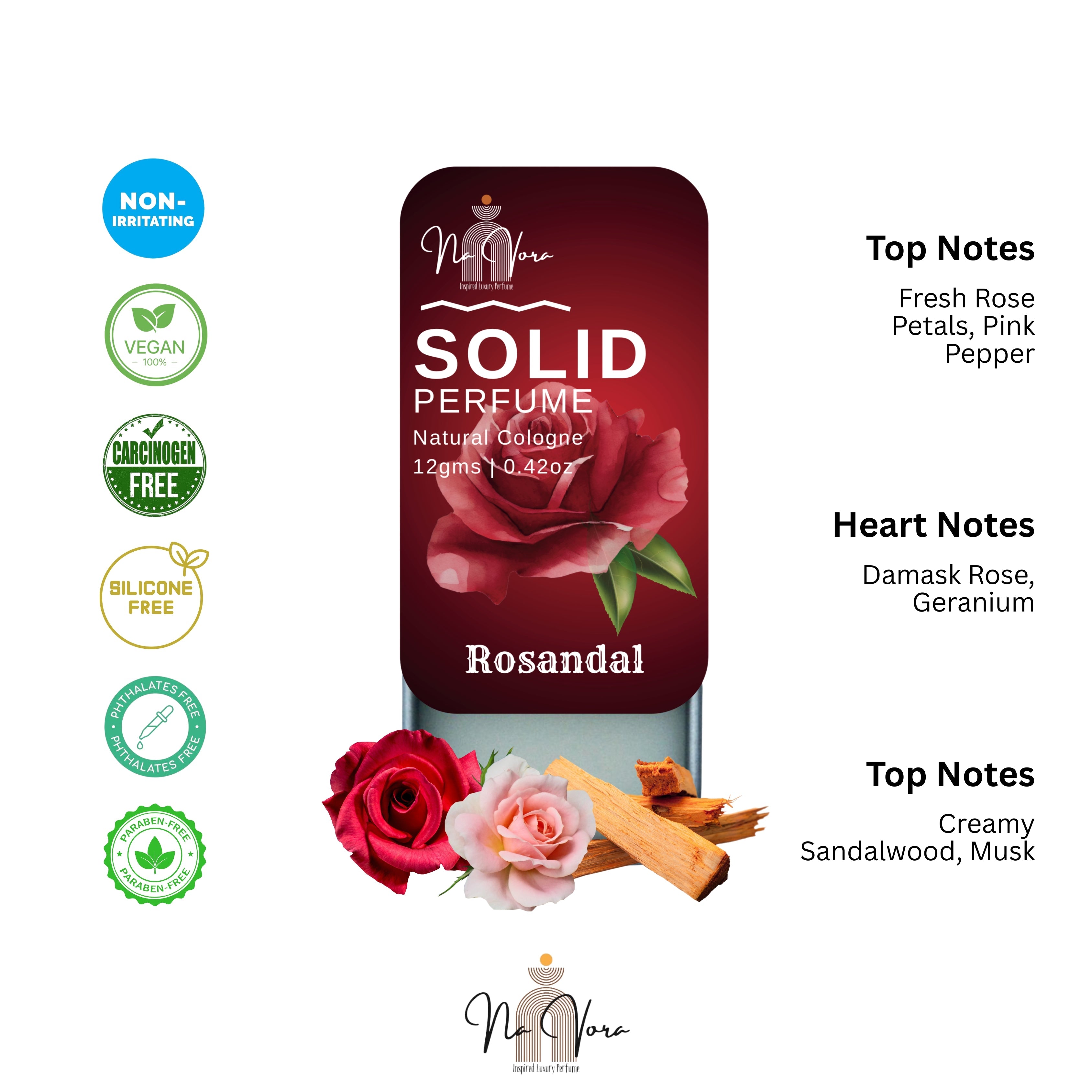 Navora Rosandal Solid Perfume